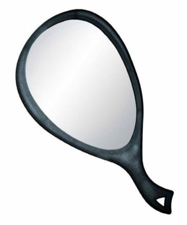 Annie Teardrop Mirror Black