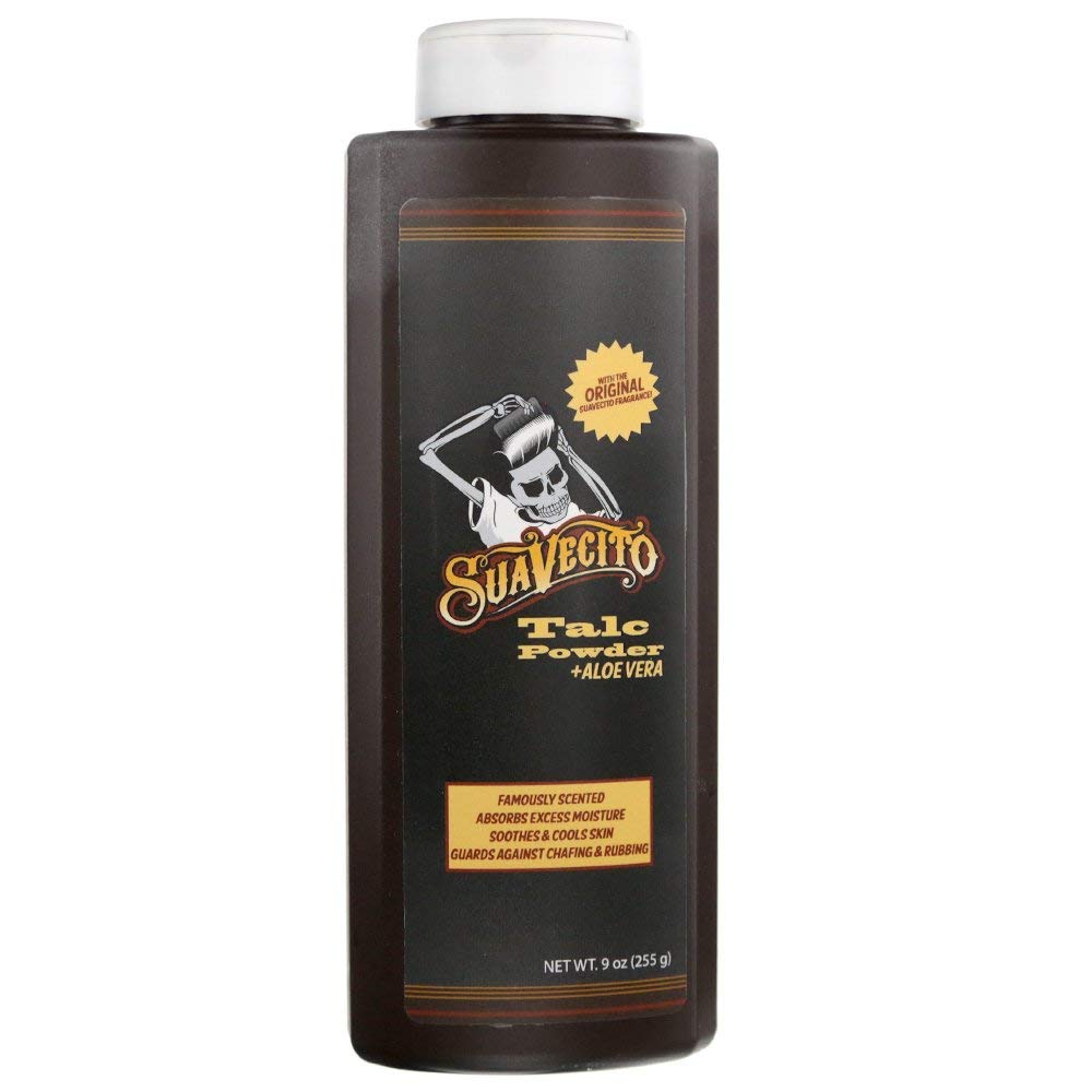 Suavecito Gentle talcum powder with aloe vera, 9 oz