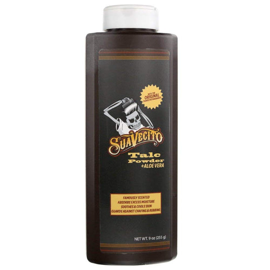 Suavecito Gentle talcum powder with aloe vera, 9 oz