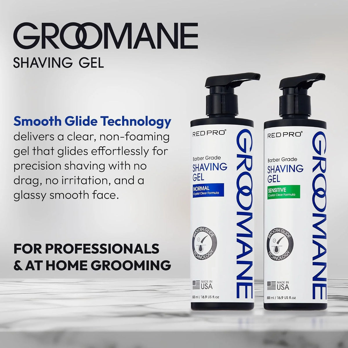 Red PRO GROOMANE Shaving Gel