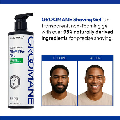 Red PRO GROOMANE Shaving Gel