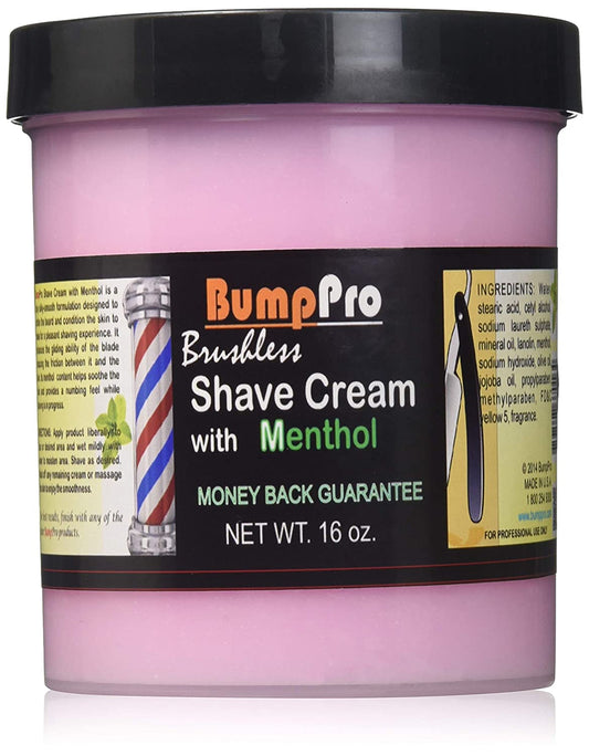 BumpPro Brushless Shave Cream with Menthol
