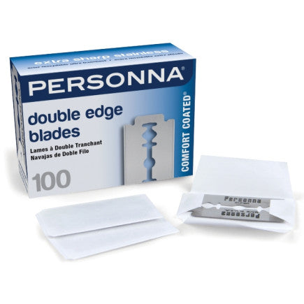 Personna Double Edge Stainless Steel Blades (100 Blades/pk)