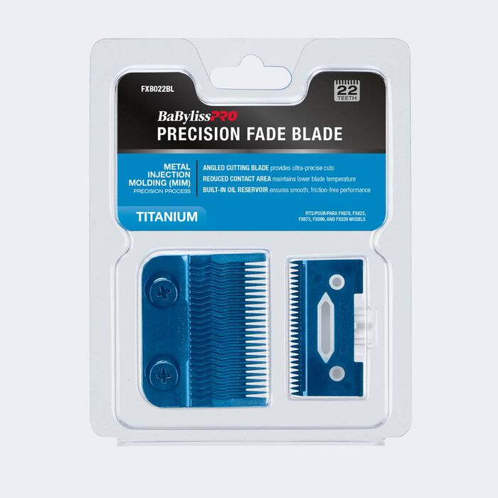 BABYLISSPRO BLUE TITANIUM METAL-INJECTION MOLDED (MIM) PRECISION FADE BLADE FX8022BL