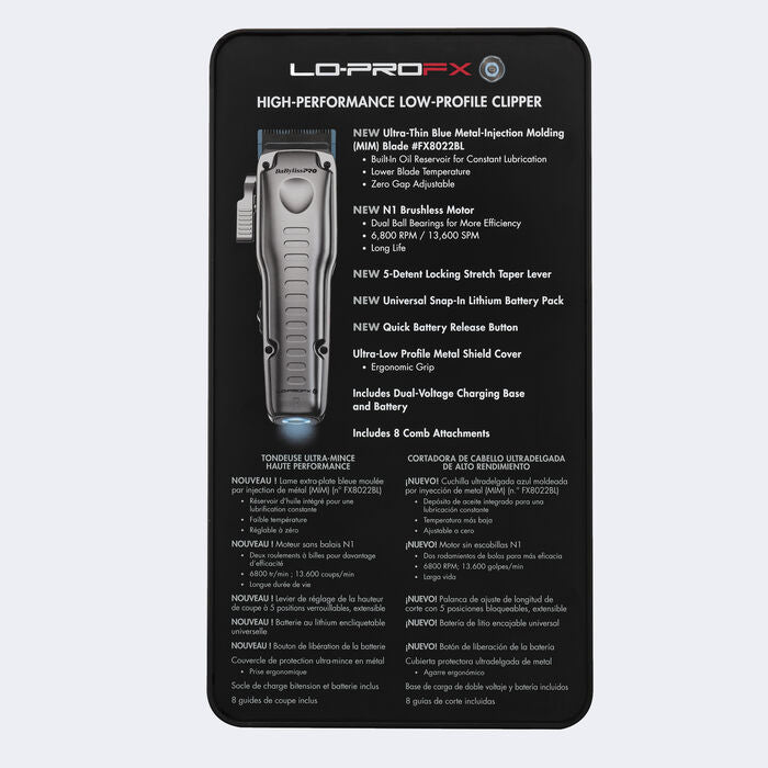 BABYLISSPRO FXONE LO-PROFX HIGH PERFORMANCE CLIPPER Item No. FX829