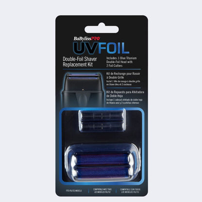 BaBylissPRO UVFOIL Replacement Double Foil Shaver Head Matte Black