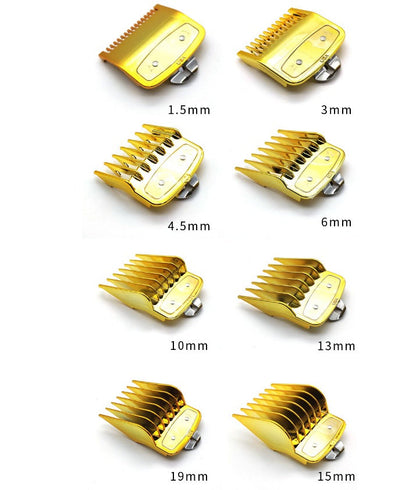 8 Thread Comb 8 Sizes Attachment Guide Comb Set Gold – RDNYBARBERSUPPLY