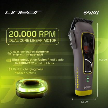 BWAY LINEAR Clipper – Dual Core AI Motor, 20,000 RPM