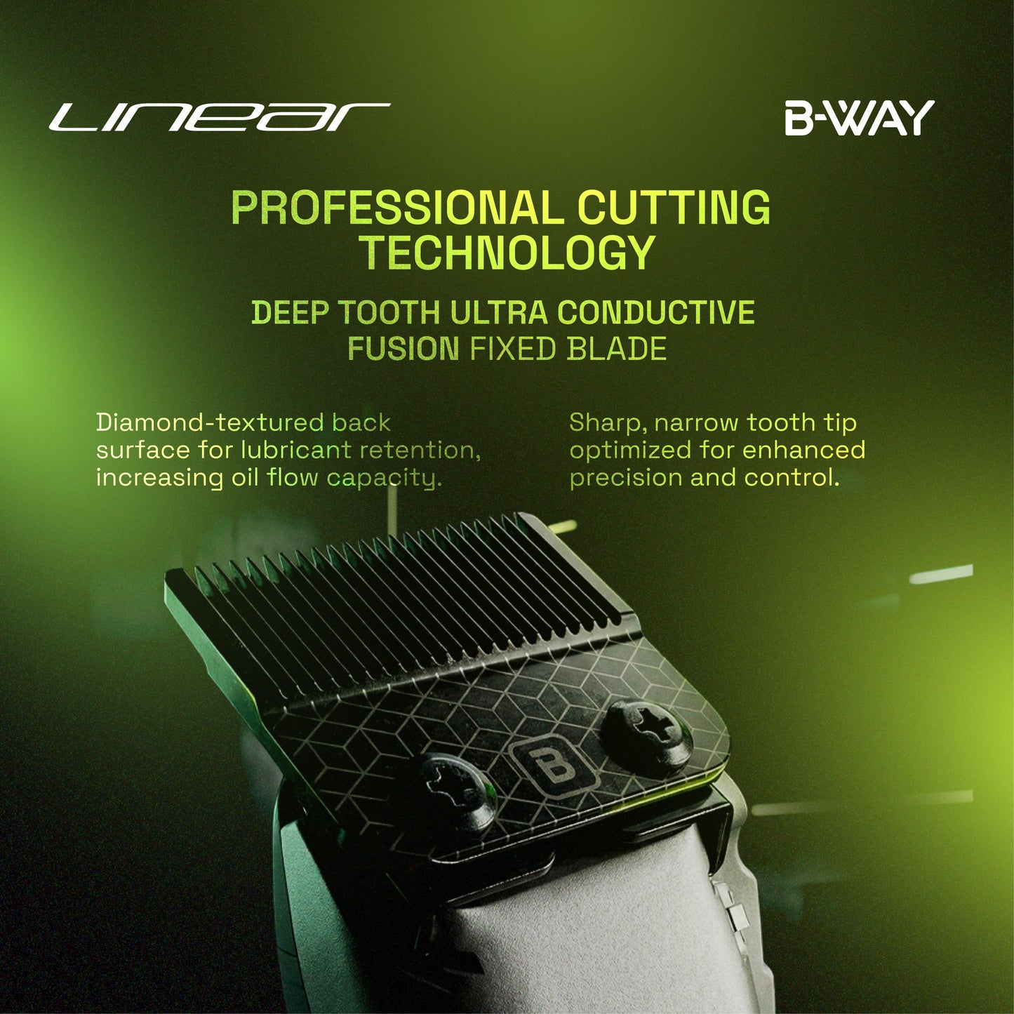 BWAY LINEAR Clipper – Dual Core AI Motor, 20,000 RPM