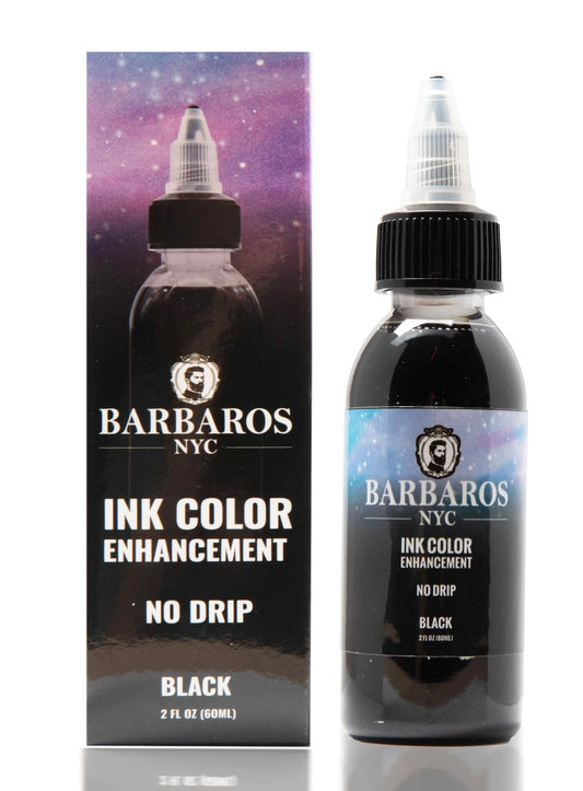 BARBAROS NYC Enhancement Color Ink | Hair Enhancer For Hair & Beard Lineup | Water Resistant Hairline Filler Spray | Barber Beard Liner For Thicker & Fuller Hairstyling