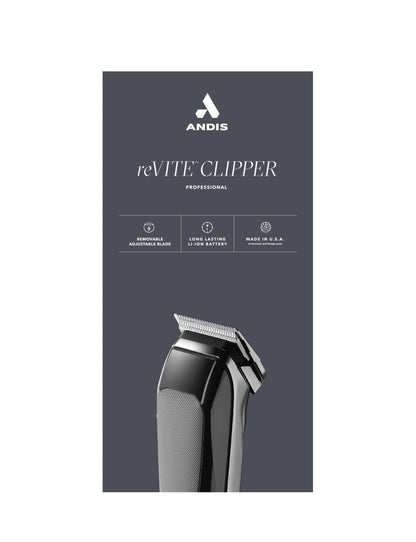 Andis reVITE Cordless Clipper Black #86000