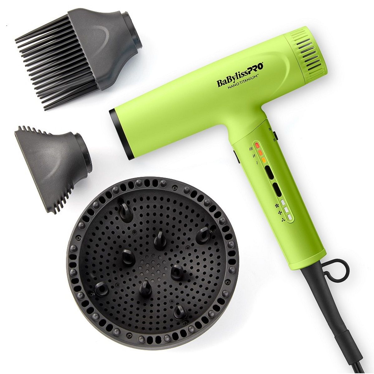 BaByliss Pro LIMITED EDITION Nano Titanium Professional Nano Light Ionic Dryer - Neon Yellow #BNTC9200NY