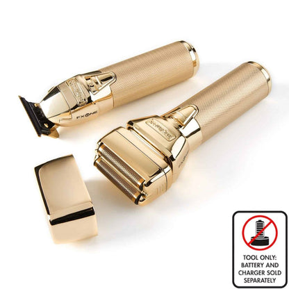 BaBylissPro FXONE GOLDFX Trimmer and Foil Shaver Prepack (TOOLS ONLY) #FX1FSTGTO