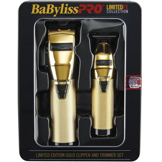 BabylissPro Limited Edition Gold Clipper and Trimmer set