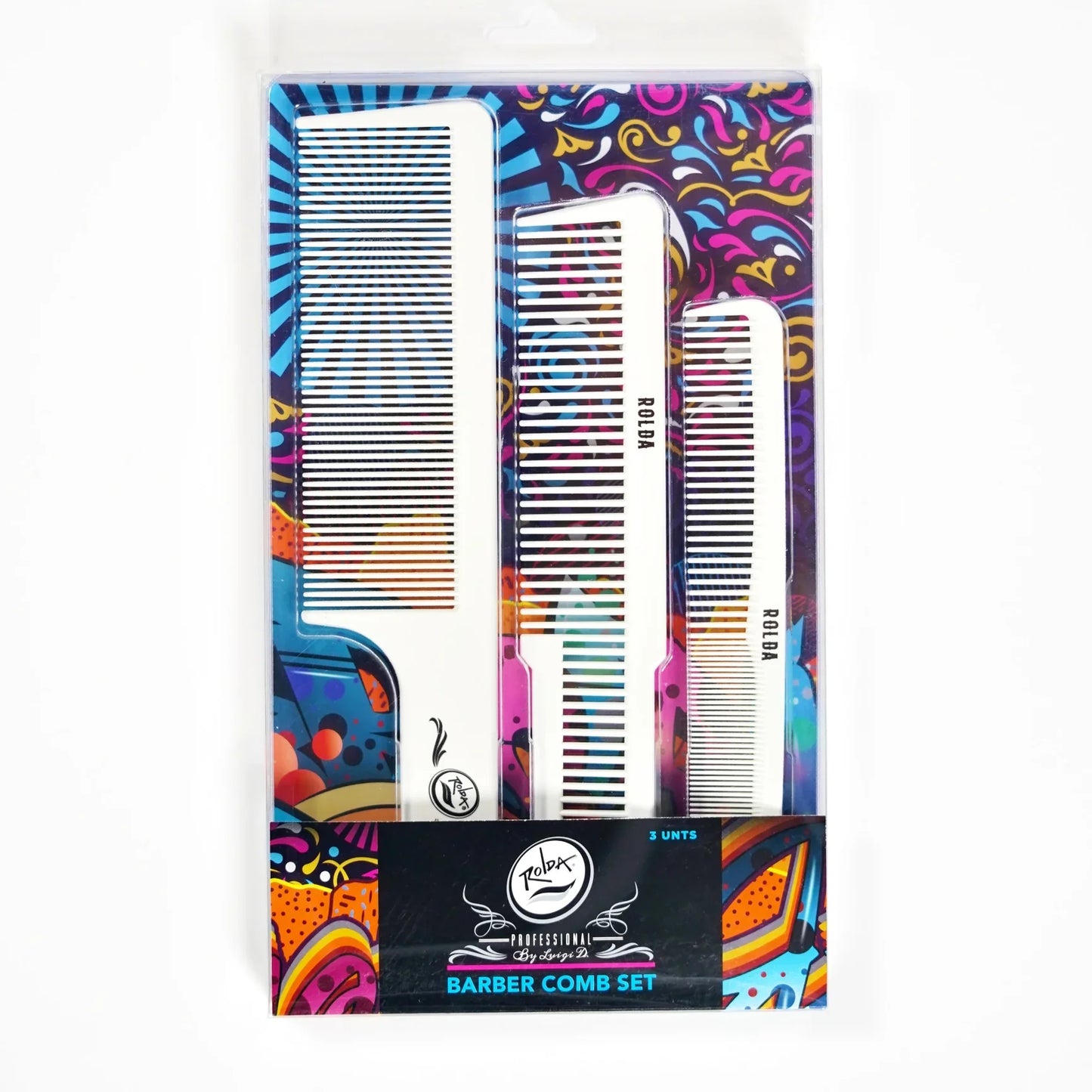 Rolda - Barber Hair Styling Comb Kit 3-Pack