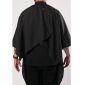 Barber Strong The Barber Cape - Black w/ White Pinstripe #BSC02-BLK/WHT