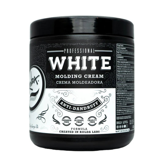 Rolda - White Hair Molding Cream | Anti-Dandruff Formula, Medium-Strong Hold, Natural Finish, Medium Shine, Alcohol-free, Paraben-free 35.2OZ