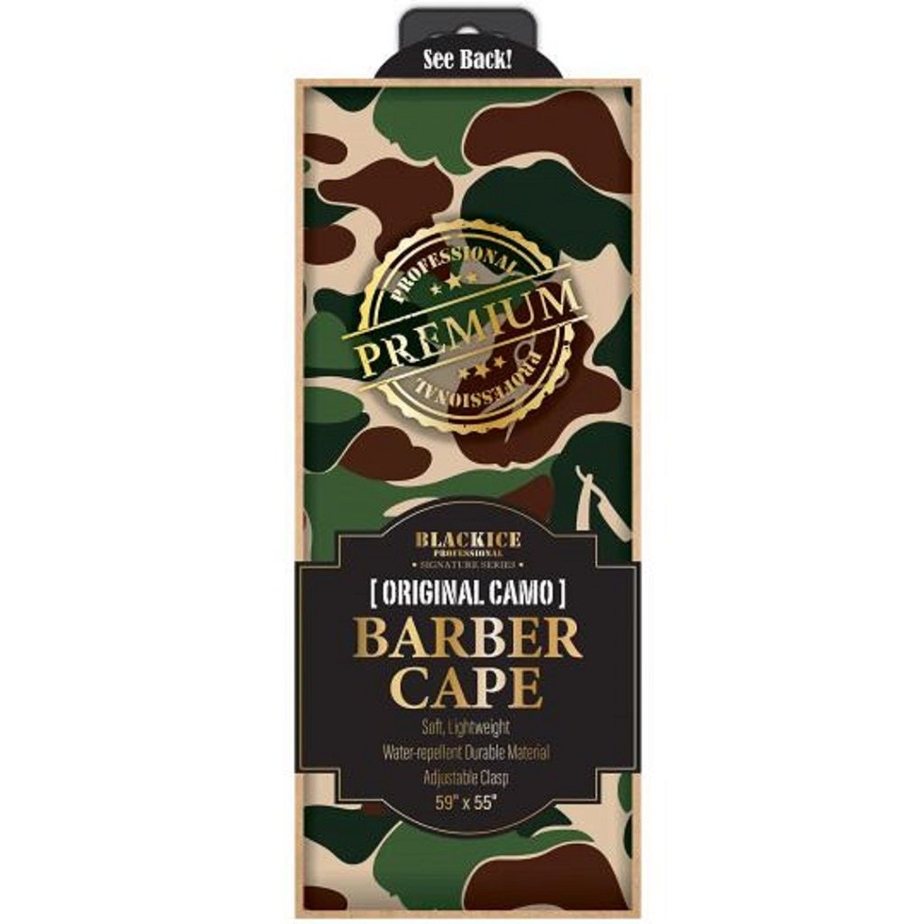 Black Ice Signature Series Barber Cape [Original Camo] #BVE009CAM