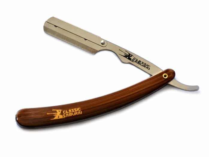 Classic Samurai Stainless Steel and plastic Professional Barber Straight Edge Razor