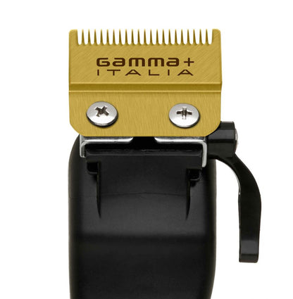 Gamma Fixed Gold fade blade with Gold moving slim deep tooth blade set GP521G