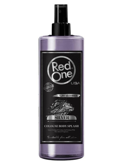 Red One After Shave Cologne Body Splash Silver 400ml