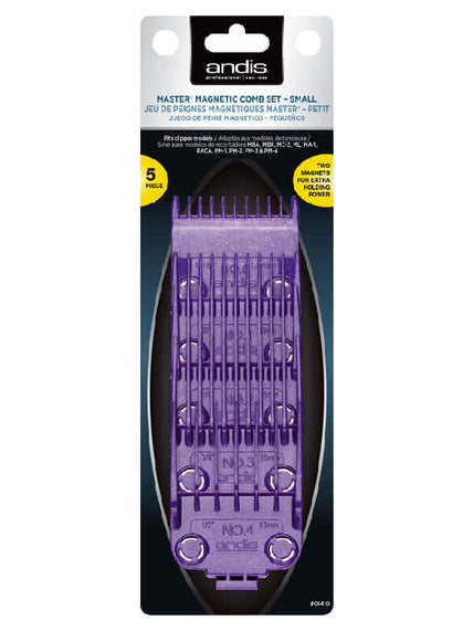 Andis Double Magnetic Comb Set 5 piece - Small #01410