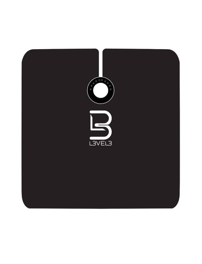 Level 3 Professional Rubber Neck Cutting Cape- Black