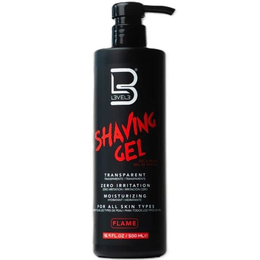 LEVEL3 Transparent Shaving Gel - Flame 16.9 oz