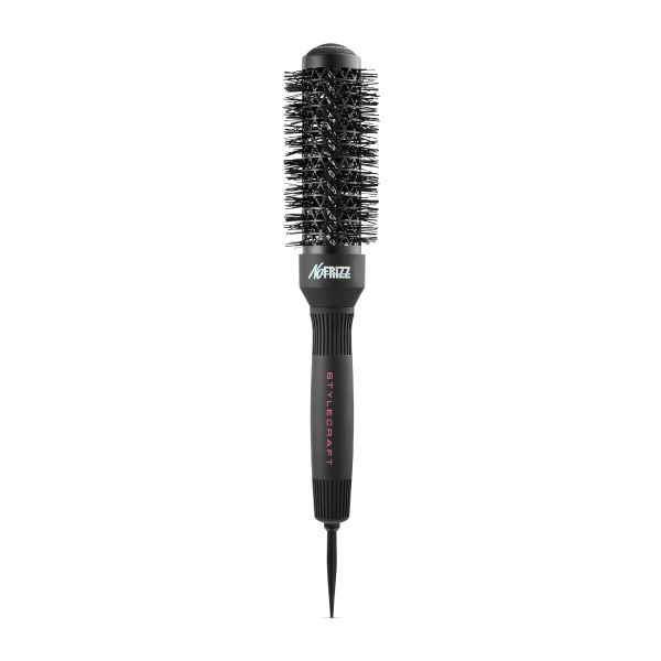 StyleCraft NoFRIZZ Round Brush with Ion Technology and Ceramic-Coated Barrel 32mm #SCBRUSH32B