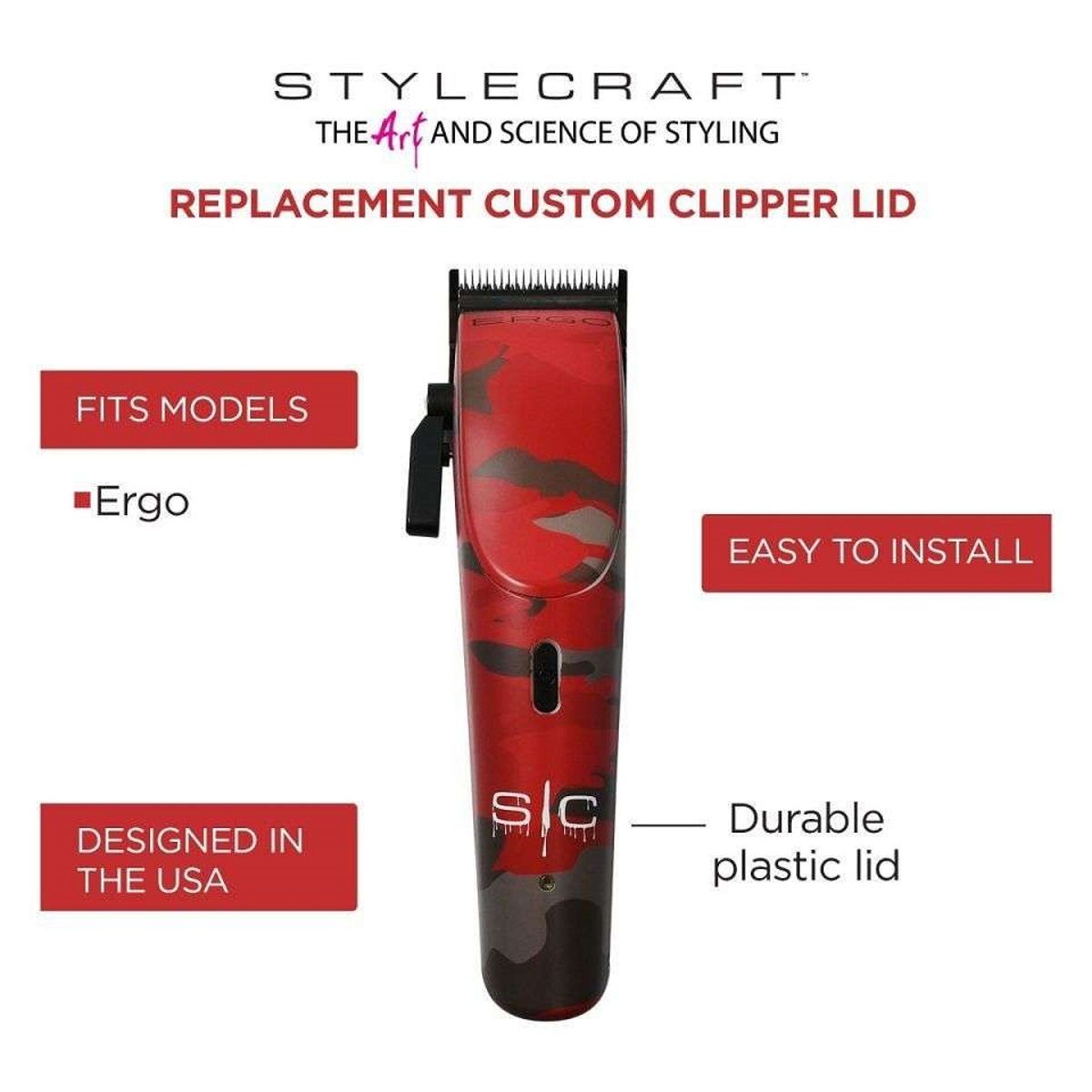 Stylecraft Special Edition Camo Lid for Ergo, Rogue Clipper #SC308R