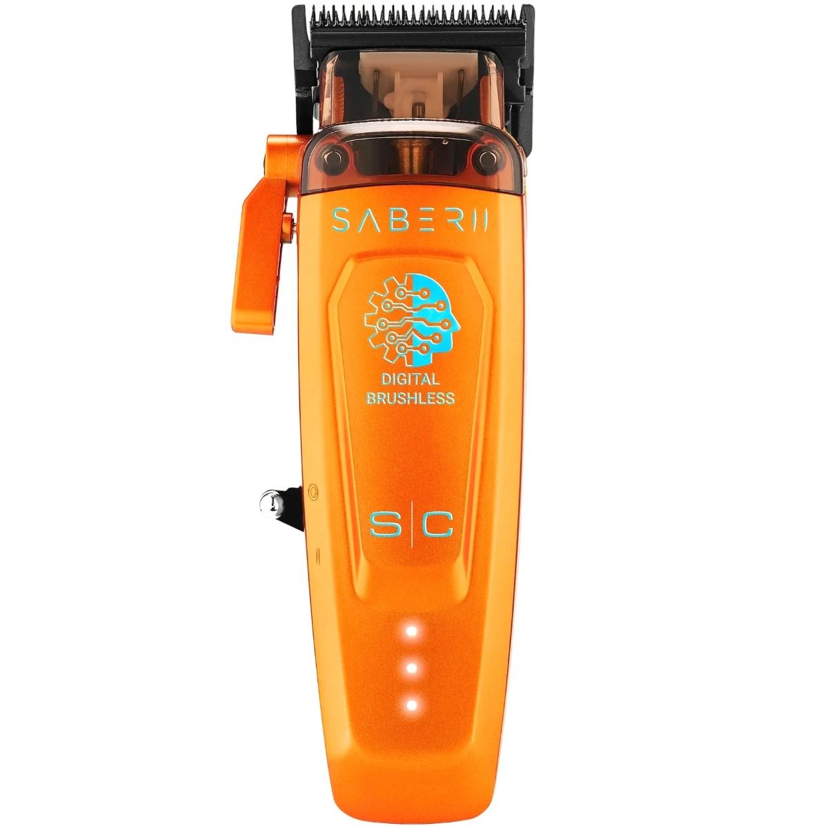 Stylecraft Pro SABER II Metal Clipper #SC617O with Digital Brushless EON Motor - Orange
