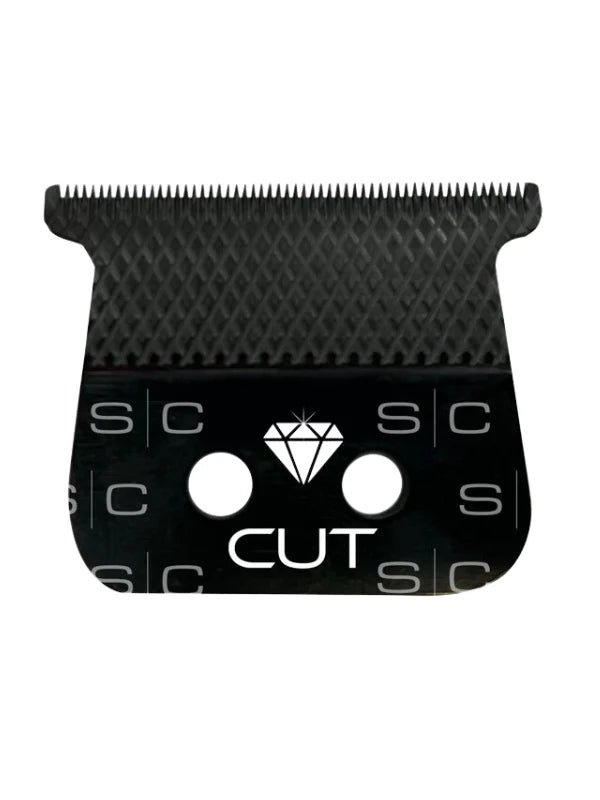 Style Craft Diamond Cut Fixed Black Diamond DLC Hair Trimmer Blade with The One Cutter Set Replacement Blade #SC541B