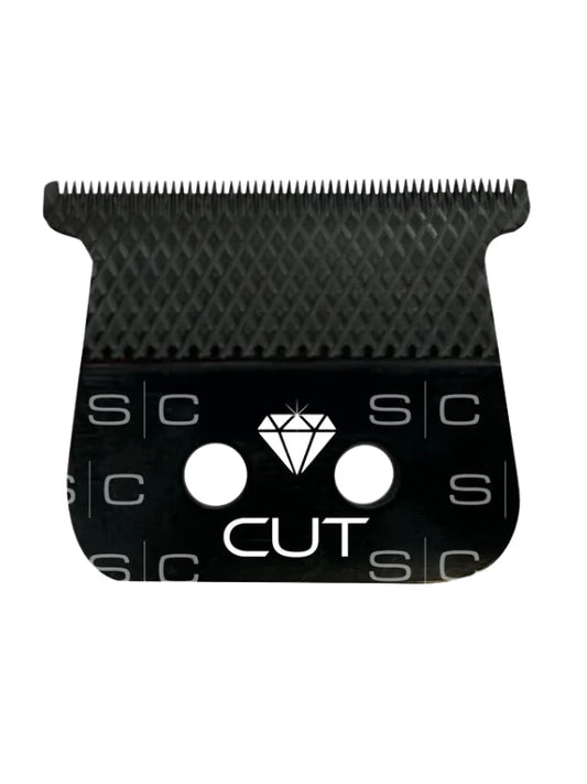 Style Craft Diamond Cut Fixed Black Diamond DLC Hair Trimmer Blade with The One Cutter Set Replacement Blade #SC541B