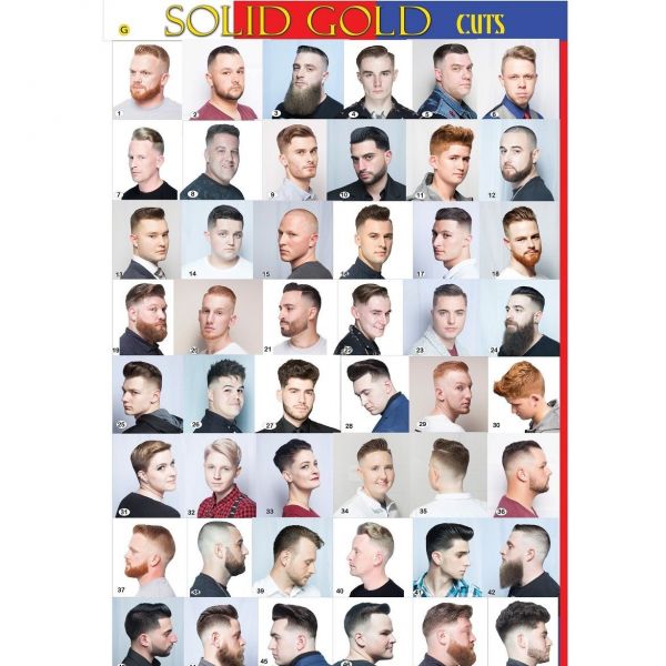 Solid Gold Cuts Barber Poster Vol 9 - (Large 24" x 36")