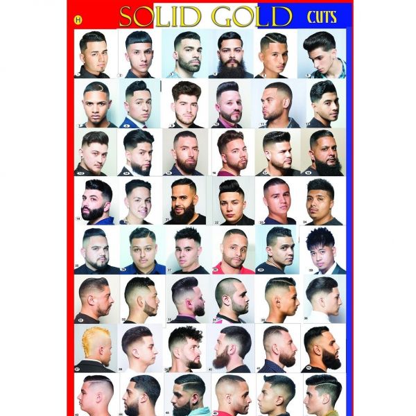 Solid Gold Cuts Barber Poster Vol 9 - (Large 24" x 36")