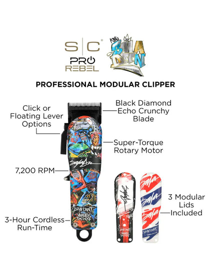 Stylecraft Master Deluxe Rebel Cordless Clipper King Saladeen Limited Edition #SC613M