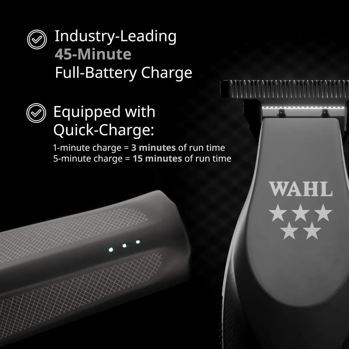Wahl 5 Star Hi-Viz Nightshade Cordless Trimmer #3026806
