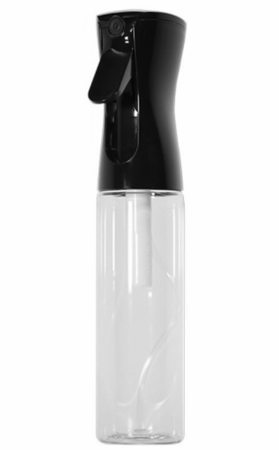 DELTA CLEAR BOTTLE , BLACK SPRAYER 10 OZ